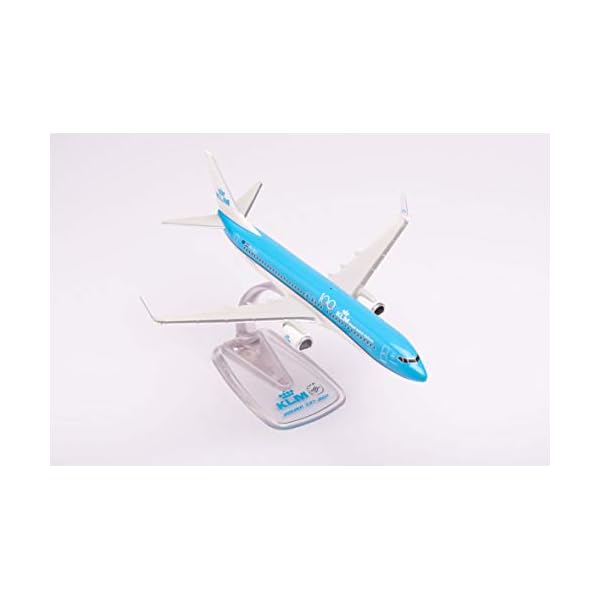 herpa 613040 – Boeing 737-800 KLM, PH-BGC "Pijlstaart/Pintail", Modell Flugzeug mit Standfuß, Flieger, Miniaturmodelle, Kleinmodell, Sammlerstück, Detailgetreu, Kunststoff, Mehrfarbig - Maßstab 1:200 – Bild 5