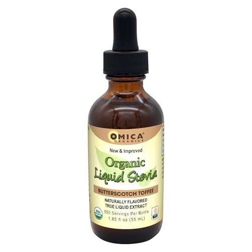 Omica Organics Liquid Stevia (Butterscotch Toffee, 1.85 Ounce)