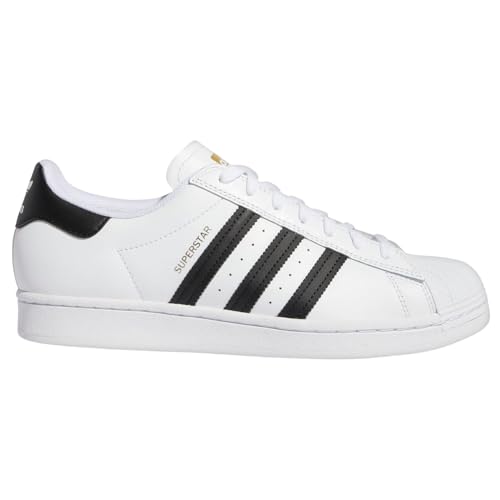 adidas Mens Superstar ADV Skate Shoes - Cloud White/Core Black Size: 11.5