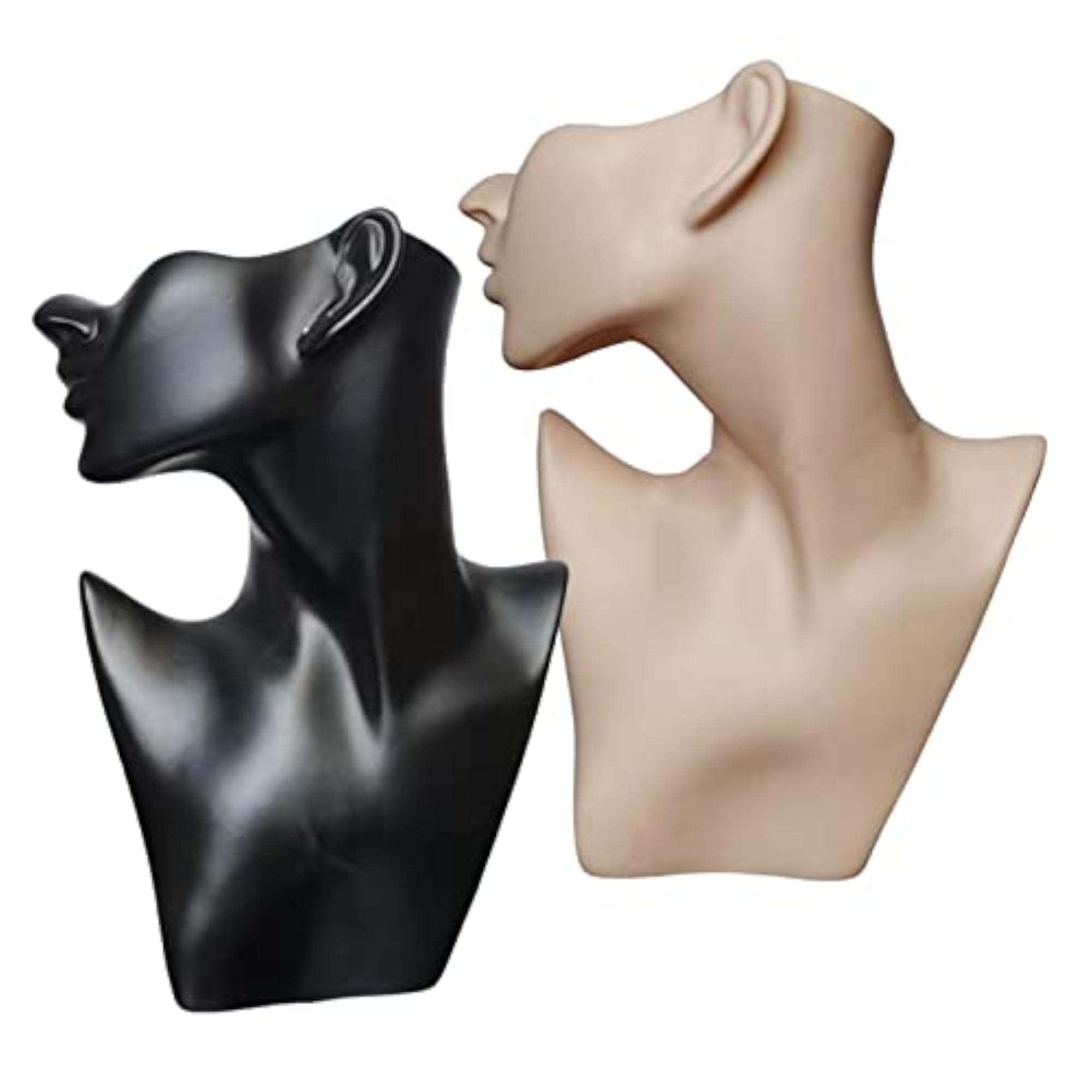2pcs Necklace Jewelry Display Model Head Jewelry Stand