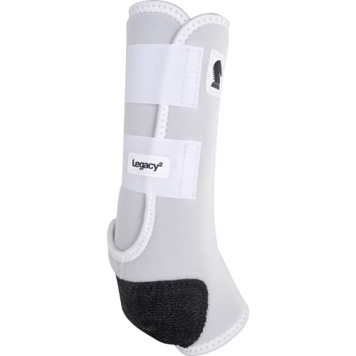 Image of Classic Equine Legacy2 Support Boots, Tall Hind (White, Medium)