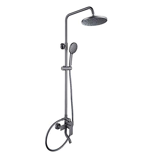 Pomme de douche à effet de pluie ronde et ensemble combiné de douche