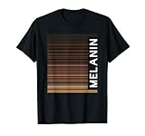 Si te gusta la piel negra y marrón en la que estás, entonces necesitas este diseño de camiseta. Cuenta con diferentes tonos de piel afroamericana en un código de barras como la moda con las palabras Melanin