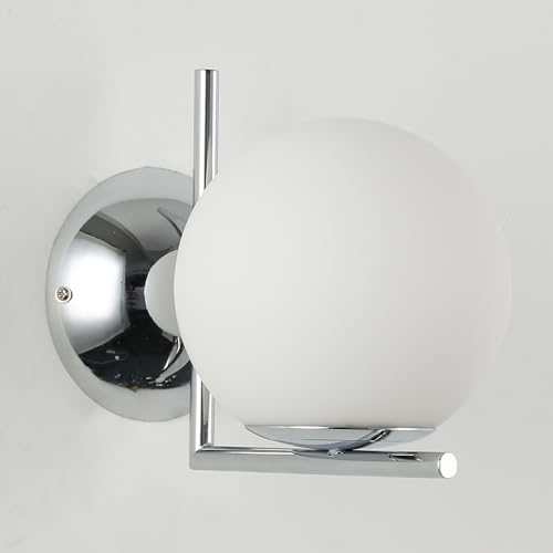 Aplique de pared moderno Alpinaluz cristal opalino salón y dormitorio E27