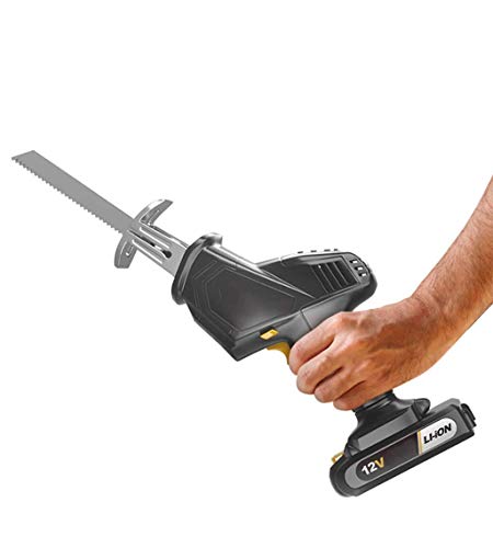 XHLLX Cordless Lithium Ion Reciprocating Saw, Tool-Free Tool Change, with Fast Charger Blade Toolbox