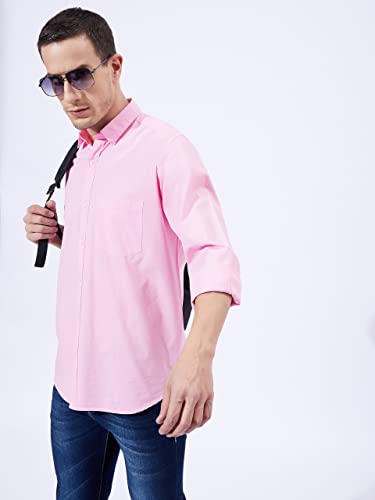 Image of Ben Martin Men's Cotton Regular Collar Shirt with Chest Pocket || Classic Collar, Slim Fit, Casual & Formal Wear || Soft & Breathable Fabric || Full Sleeve Shirt for Men