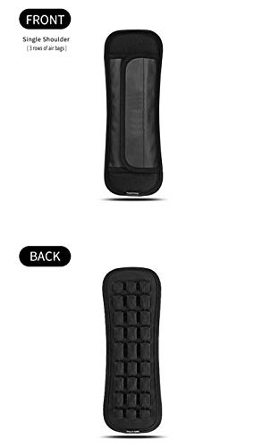 Updated Shoulder Strap Pad Detachable With 3 Rows Decompression Air Cushion, Ventilated, Quick-Dry, Non-Slip For Messenger, Laptop, Camera, Bags, Duffel, Guitar, Backpacks (Black) (10.24X3.54In | 1Pc) #TOP1