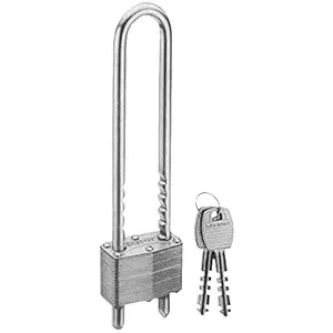 Master Lock 517-D 1-3/4 Inch Padlock with 5-3/8 Inch Long Adjustable Shackle Bike Lock