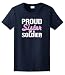 Proud Sister of a Soldier Ladies T-Shirt Medium Black