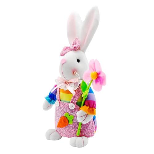 Genérico Conejo de Pascua - Figura de | Figuras de Conejo de Pascua, para Adultos Niñas Niños Novia Regalos Primavera Cumpleaños San Valentín Decoración Sala Dormitorio Coche