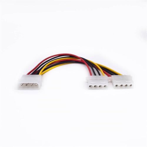 Cable divisor de energía 4Pin macho a 2 puertos IDE hembra 20 cm miniatura 3