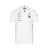 Mercedes AMG Petronas Motorsport 2019 F1 Mens Polo Shirt White