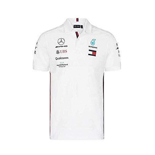 Mercedes AMG Petronas Motorsport 2019 F1 Mens Polo Shirt White L White