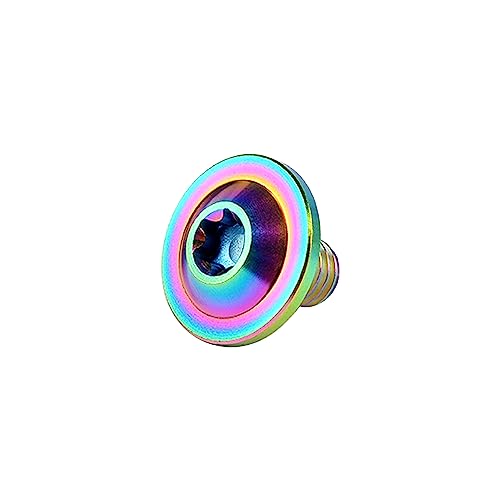 Image of Titanium Bolt Torx Head M6x10 15 20mm Screw for Bicycle Motorcycle Car Modification Pack of 6 (Rainbow, M6x10mm)