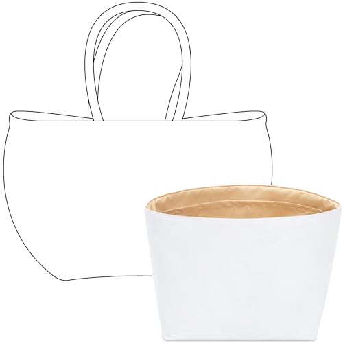 FANJI Project Tote Bag Organizer Insert for Dragon Diffusion Grace Basket Small 8813 Handbag,Custom Fit Inside Premium Vanile Lightweight WaterResistant Purse Insert with Cup Holder Accessories