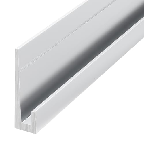 Brixwell JC18A Aluminum 1/8 J Channel Satin Anodized Finish - 95 Length