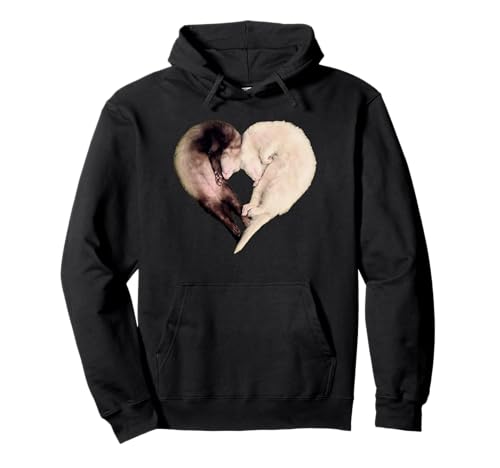 I love my Funny ferret tshirt heart graphic ferret owner Pullover Hoodie