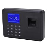 Yctze Máquina de Asistencia de Huellas Digitales Avanzada con Pantalla de 2.4 Pulgadas, Identificación Rápida, Aviso de Voz y Gran Capacidad para un Seguimiento de Tiempo Eficiente (Enchufe de la UE