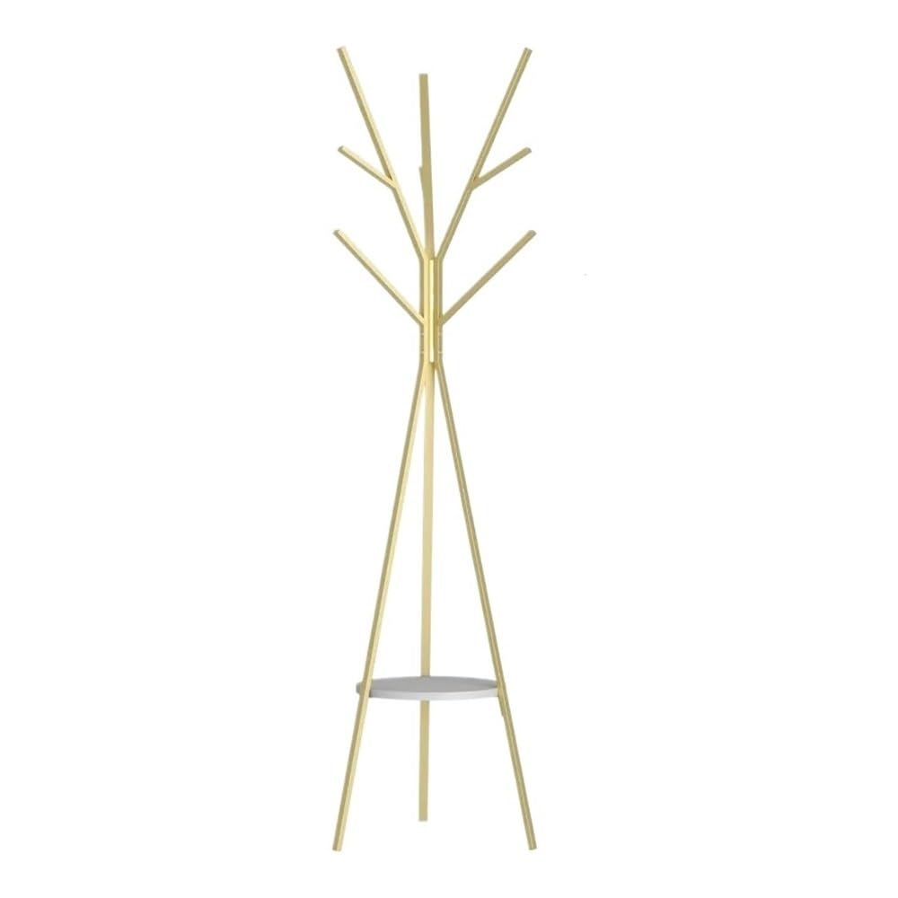Zyyanshop Gold Coat Rack Tree Coat Rack Stand Display Metal Hat Hanger Garment Storage Holder
