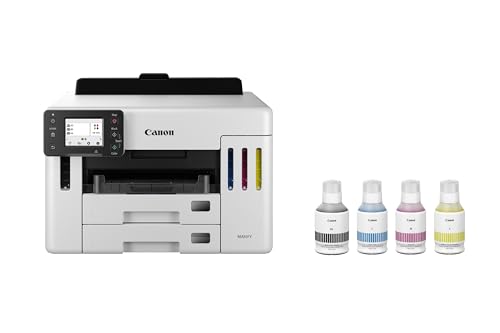 Miniatura 2 de Canon Maxify Gx5550 Megatank, Impresora Compacta, Sistema De Inyección De Tinta,Depósitos De Tinta Rellenables, Bandeja Posterior,Pantalla Lcd, Capacidad 600 Hojas, Impresión De Alta Velocidad, Blanco