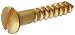 Hillman 1173 Brass Oval Head Slotted Wood Screw 8 x 1 1/4 in. 30-Pack
