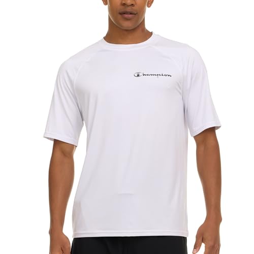 Champion Rash Guard for Men Short Sleeve, Mens Swim Shirt,