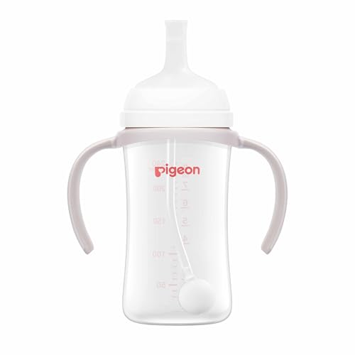 Pigeon Softouch Step-Up Polypropylene Straw Nipple Bottle Set, 240 ml Capacity - Image 4