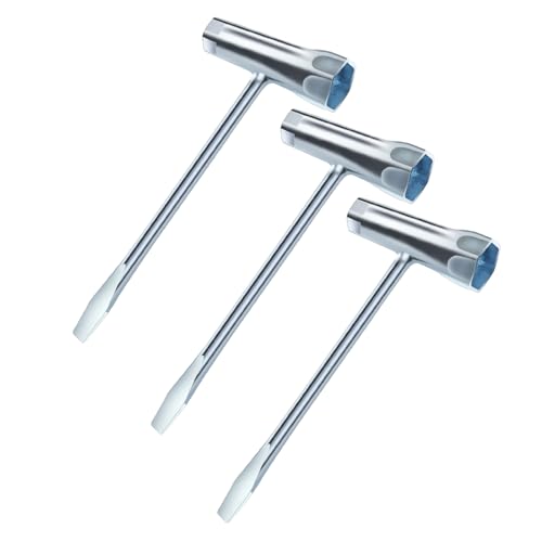 DoubleZhou 3 Pack Chainsaw Tool Chainsaw Scrench Replacement Combination Screwdriver and Wrench, 13 by 19 mm Chainsaw Wrench Scrench T Wrench Spanner Tool