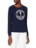 Raglan-Ärmel TOM TAILOR Denim Damen Raglan Pullover, 10360-Real Navy Blue, M