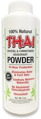 Thai Deodorant Stone Pure And Natural Powder - 4 Oz