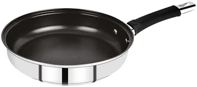 Bergner Frying Pan - Stainless Steel Non-Stick Frying Pan - Suitable for Induction Cookers - Comfortable Handle - 24cm Pan - Coated image 3