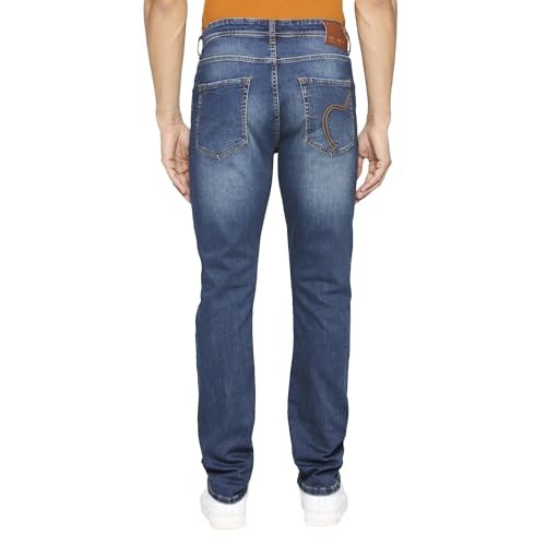 Image of Being Human Beige Slim Straight Fit Men's Denims Clothing