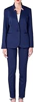Ava Luke Hosenanzüge Für Damen Elegant Zweiteilig, Hosenanzug 2-teilig Anzüge Für Damen Navy Blau 40