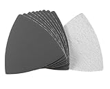Silicon Carbide Triangular Sandpaper fit 3-1/2inch Oscillating Multi-Tool (Dry/Wet) Use 10pcs 600 Grit