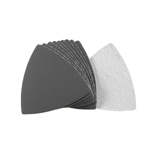 Silicon Carbide Triangular Sandpaper fit 3-1/2inch Oscillating Multi-Tool (Dry/Wet) Use 10pcs 600 Grit