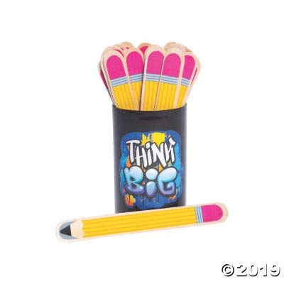 Fun Express Pencil Flip Name Sticks - 36 Pieces - Educational And Learning Activities For Kids