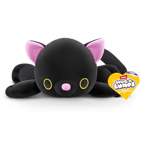 Hug-A-Lumps von ZURU 1,5 Kg Gewichtetes kuscheliges weiches Plüschtier, Komfortbegleiter, zur Angstlinderung, beruhigendes weiches Spielzeug für Kinder und Erwachsene (Katze/Luna)