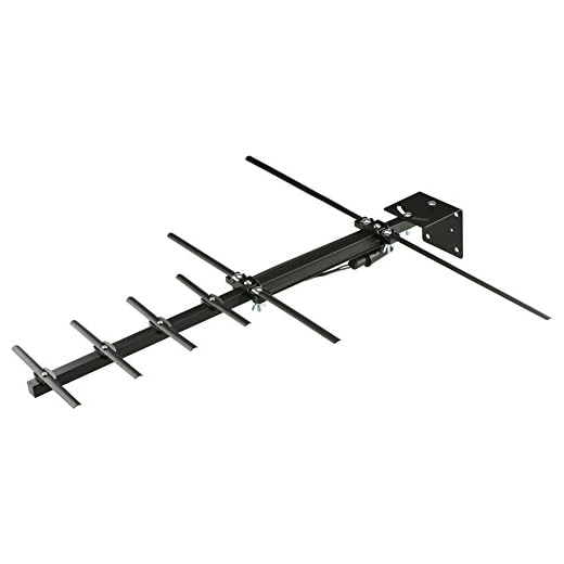 Channel Master STEALTHtenna Digital HDTV Directional Outdoor TV Antenna - VHF, UHF Aerial with Adjustable Angle Bracket for Mast Pole or Vertical Surface Mounting Outside or in Attic - CM-3010HD
