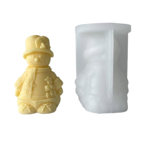 Candle Silicone Mold DIY Aromath Candle Old Man Snowman Gypsum Mold