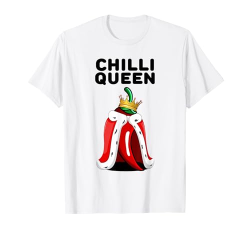 Chilli Queen Pepper Damen Chilli Lover Shirt Cute Chili T-Shirt