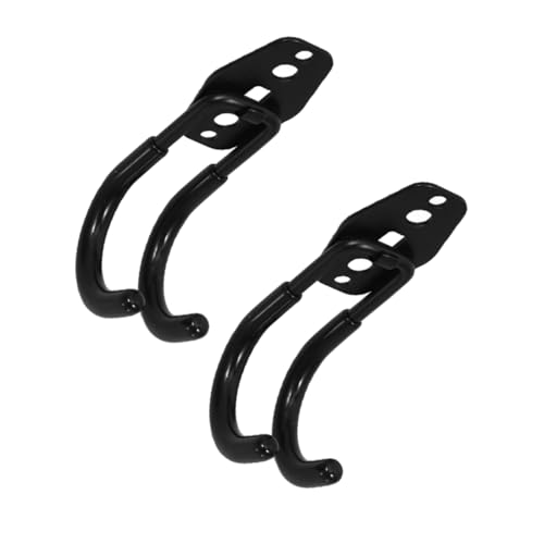 HIAKDOFT 2pcs Heavy Duty Wall Mounted Utility Hooks for Storage for Hanging Bikes Garden Hoses Tools Space Management Quick Setup