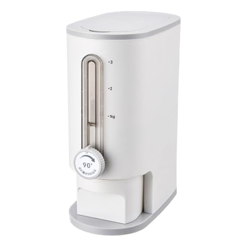 Vitsrisea Dispensador de arroz, recipiente grande hermético con gran capacidad | Dispensador de arroz para almacenamiento, para cocina, armario, encimera, hogar, restaurante, productos secos, harina