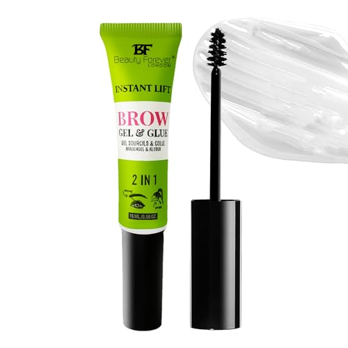 Beauty Forever Brow Gel and Glue, Eyebrow and Edges Styler, 16ml each, Pack of (1)