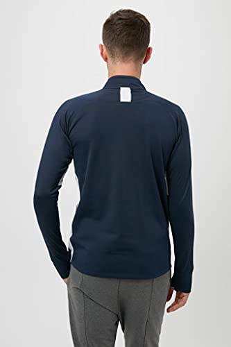 Nike Men's Dri-Fit Academy 19 Half-Zip Drill Top (Obsidian/White, Medium)4