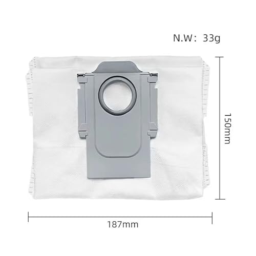 Robot Vacuum Cleaner Main Brush + Side Brush + Mop Cloth + Dust Bag + HEPA Filter,Compatible for Roborock S8+ S8/ S8 Pro Ultra G20 .Robot Vacuum Replacement Parts