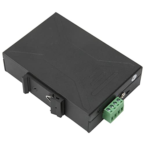 Generic Conmutador de Carril DIN Ethernet de 5 Puertos, Conmutador Fast Ethernet de Grado Industrial, Interruptor de Alimentación Redundante con Montaje en Carril DIN, Ideal para Entornos Hostiles