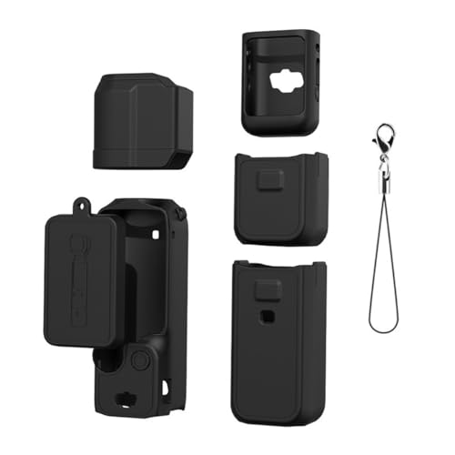 karonpeln For DJI Osmo Pocket 3 �ی�P�[�X �A�N�V�����J���� �ی�J�o�[ �V���R���J�o�[ �_�炩�� �V���R���� �S�ʕی� �h�� �h�o �Ϗ��� �ϏՌ��� �����h�~ �w��/�L�Y�h�~ �����Y �h�C�� �y�� ���E�ȒP �R���p�N�g ��