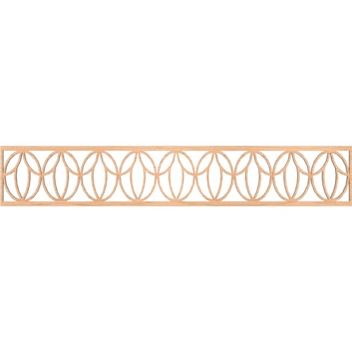 46 5/8"W x 8"H x 1/4"T Shoshoni Fretwork Moulding, Hickory