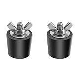 1 Inch Rubber Pool Plug with Stainless Steel Screws for Inground Swimming Pool - Antifreeze Plug, Pipeline, Return, Drain (2 Pieces)