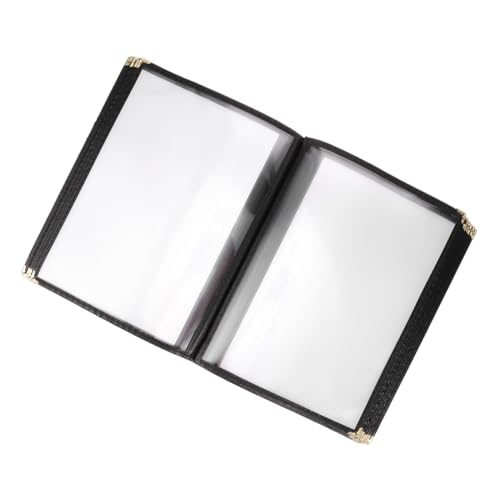 STOBAZA 6 Recipe Book Menu Folder Restaurant Menu Booklets Tags Menu Covers Menu Holders Menu Book for Restaurant Clear Menu Holder Menu Cover Clear Restaurant Menu Holder Menu Books
